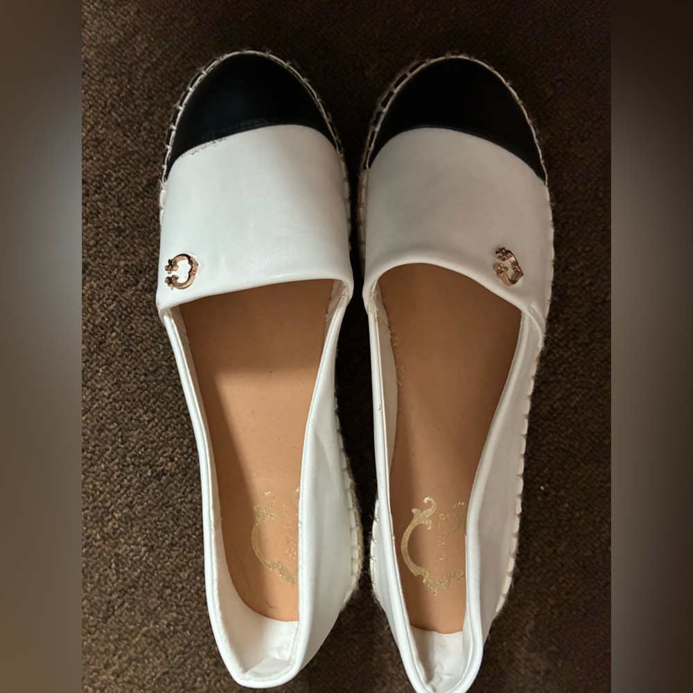 Elegant White and Black Women's Shoes